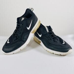 Nike Air Max Shoes Womens 8.5 Sequent Black White Running Sneakers BQ8824001